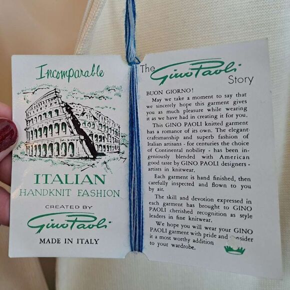 Gino Paoli Vintage 1950s Mid Century Mod Dress size 14 NWT - Picture 7 of 9